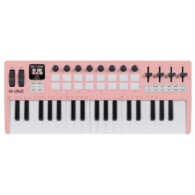 Clavier M-VAVE SMK-37 Pro, contrôleur MIDI 37 touches Avec moteur de synthétisation intégré 8 bo