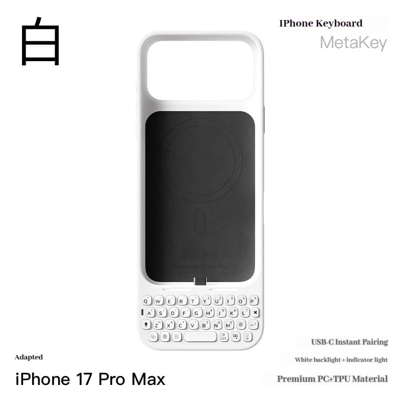 Akko Metakey clavier Mobile Plug And Play rétro-éclairé clé contrôlée Page retournement pour Iphone