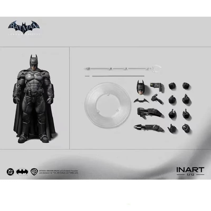 INART Action Batman: Arkham Origins Batman 1/12 Figurine d'action version endommagée par la bataille