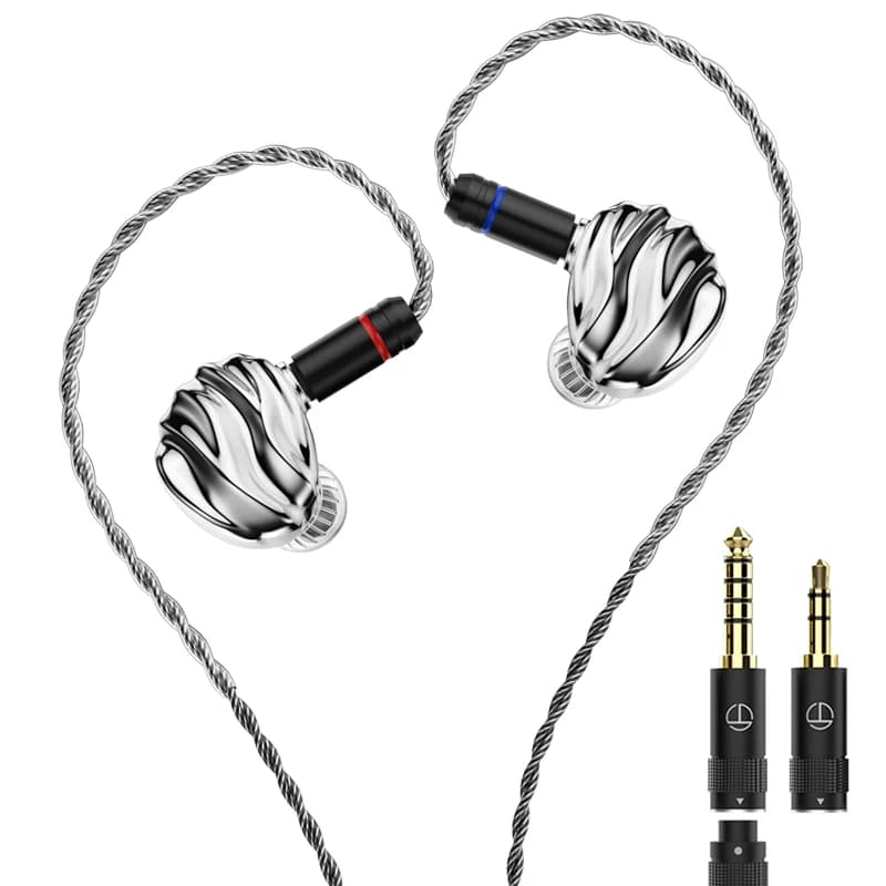 Casque hybride planaire TRN SHELL à quatre unités avec triple architecture acoustique dynamique + pl