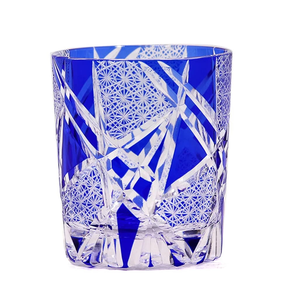 Edo Kiriko-Verre à boire en cristal à l'ancienne, tasse à whisky pour scotch bourbon, coupe à la mai