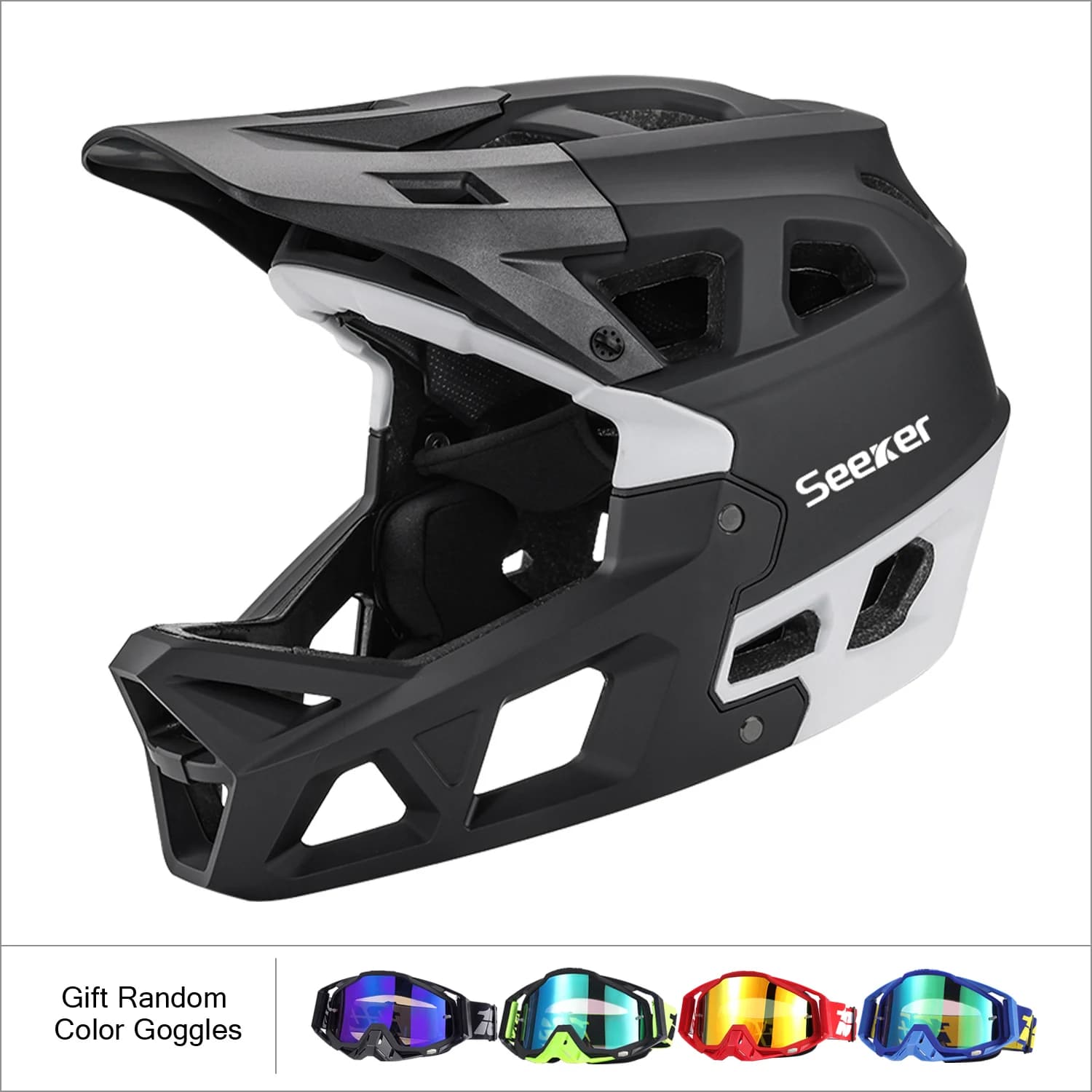 Casque de vélo intégral UMUSEEKER, casque de descente DH tout-terrain VTT, casque de vélo respirant