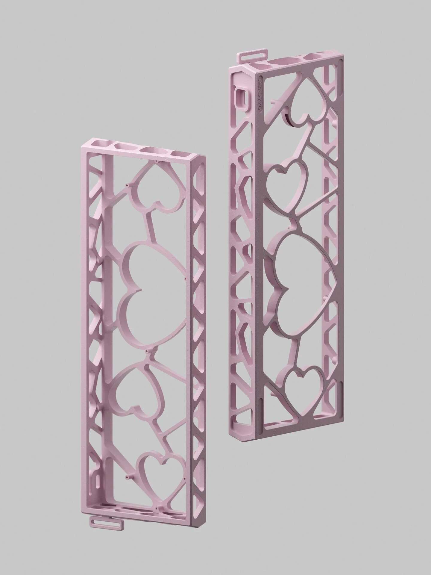Boîtier de clavier mécanique en aluminium Keebox Hollow Heart pour clavier DIY 60% compatible avec W