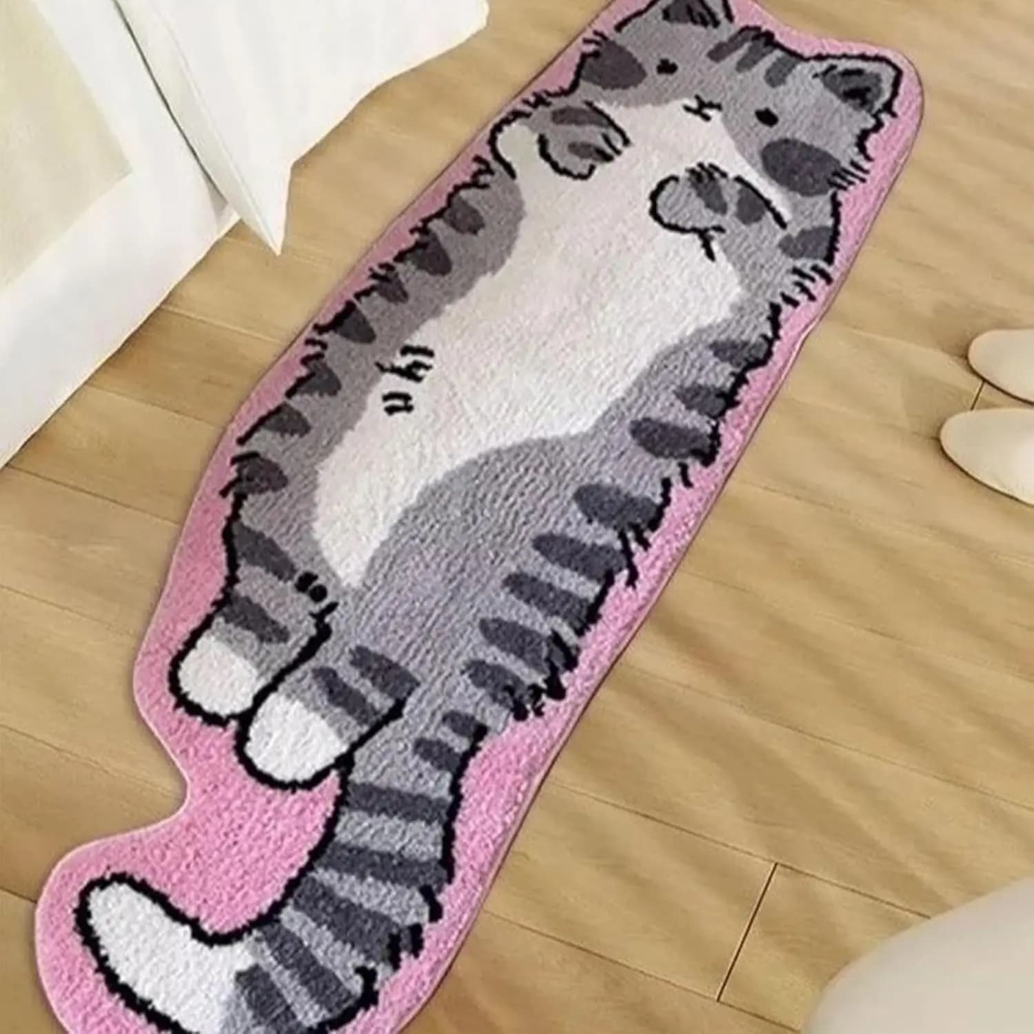 Tapis à motifs de chat de dessin animé VIKAMA, décoration de maison. Fournit une chaleur pour le che