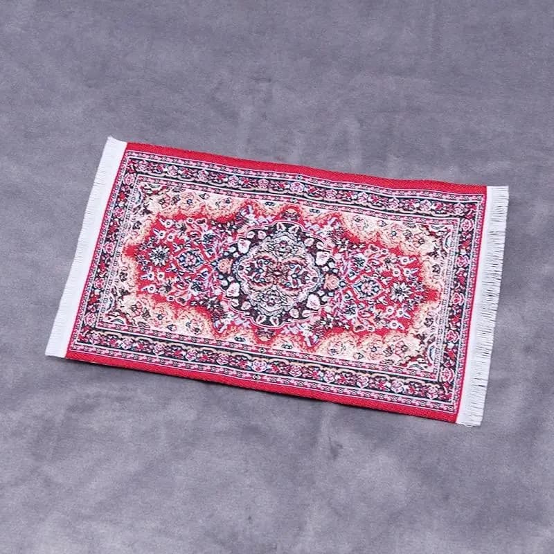 Tapis de tissage Miniature à motif Floral de Style turc, pour maison de poupée, décoratif, Mini mais