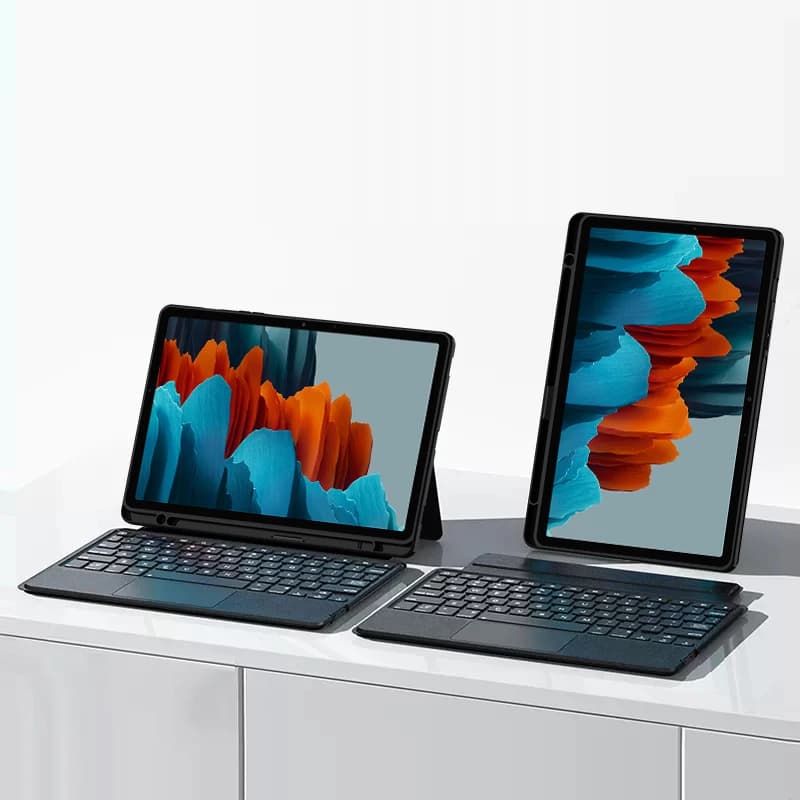 Clavier à pavé tactile pour Samsung Galaxy Tab S7 11 "SM-T870 T875 étui Tab S8 11 pouces SM-X700 X70