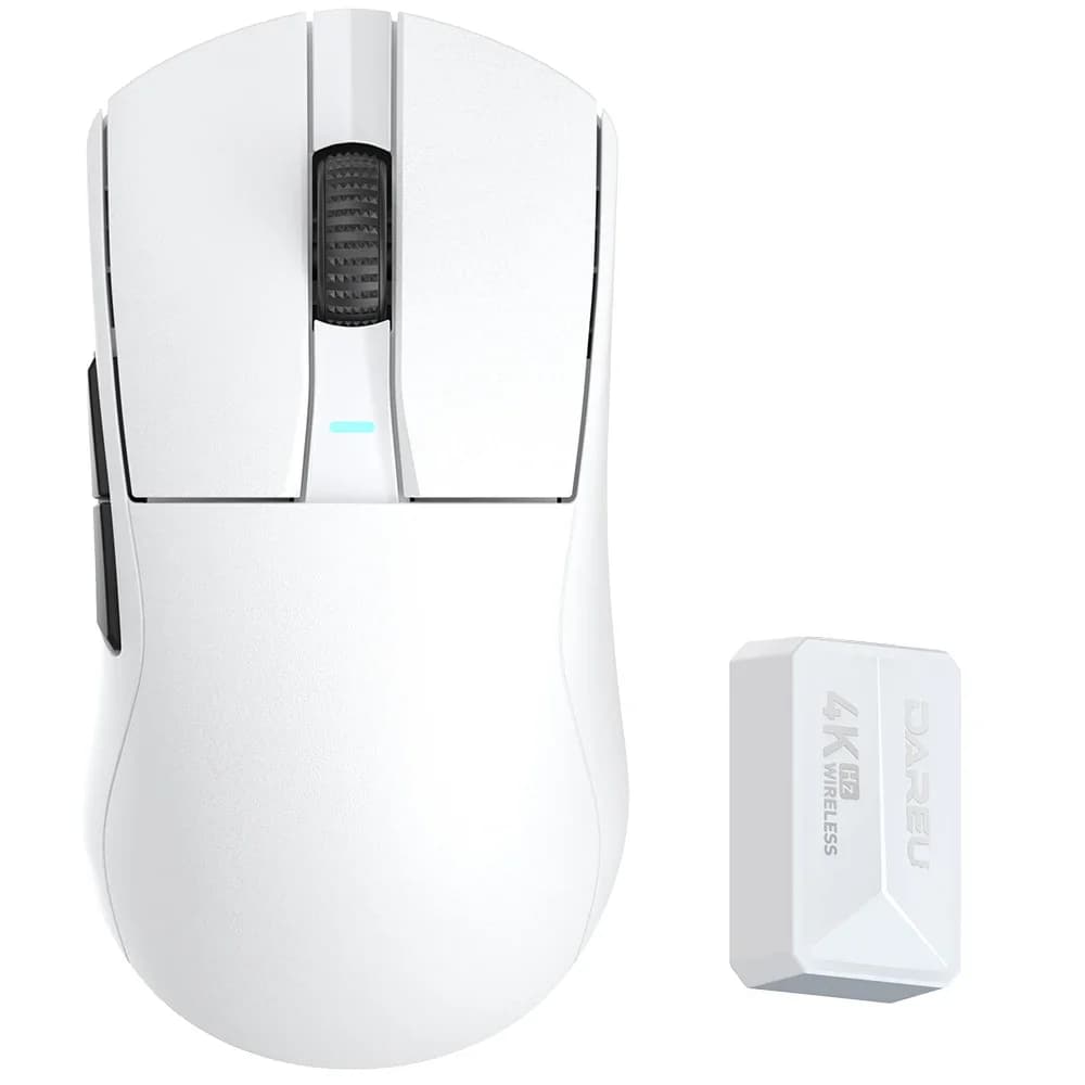 DAREU 4KHz Tri-mode 2.4G sans fil filaire PBT souris PAW3395 26000 DPI RGB 6 boutons programmables R