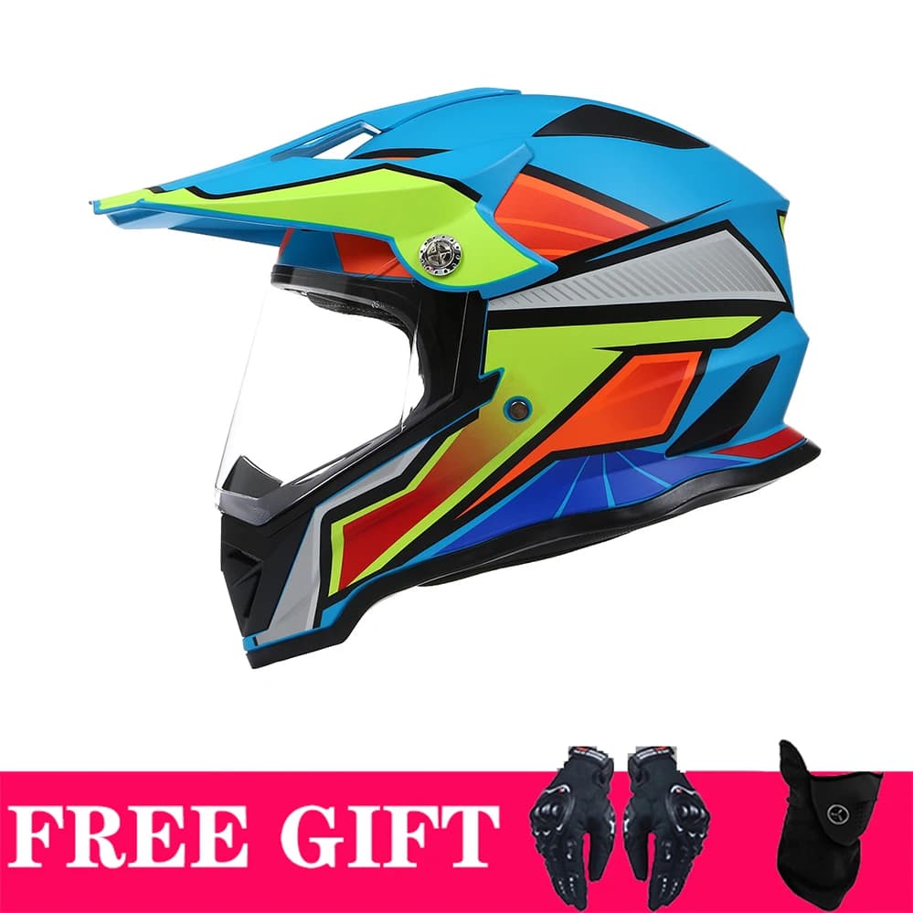 Casque de moto Motocross Karting Cross Racing intégral moto quatre saisons Casco Windsheild Moto Cas