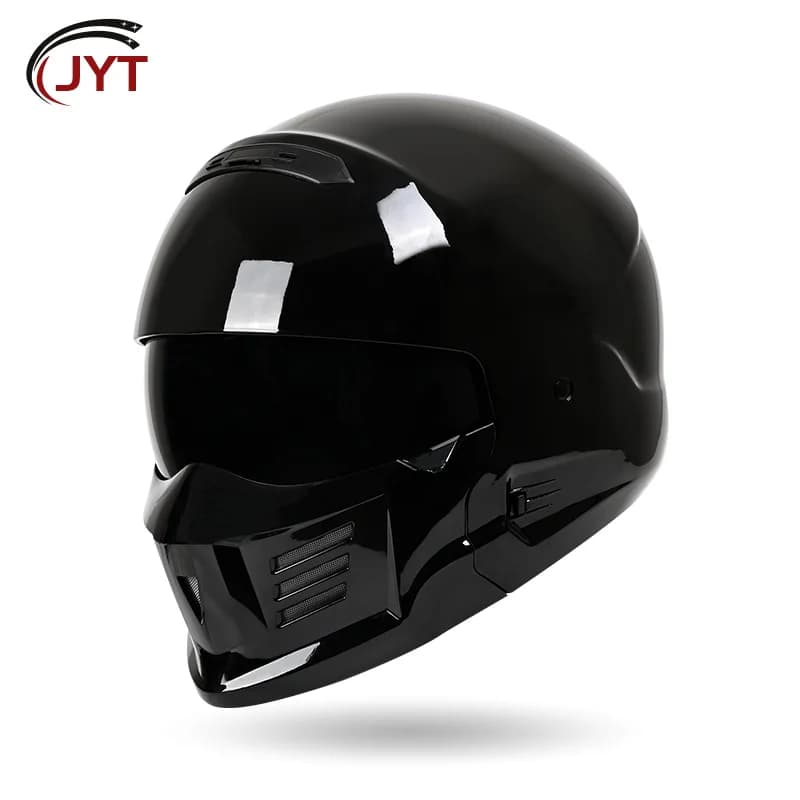 Scorpion-Casque Intégral ABS Rétro pour Homme et Femme, Accessoire de Moto avec Lentille spatirée, p