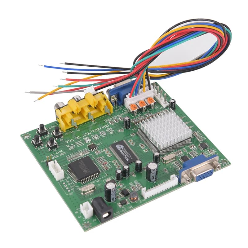 Carte de conversion vidéo pour jeu d'arcade HD9800 GBS8200, RGB CGA EGA YUV vers VGA HD, adaptateur