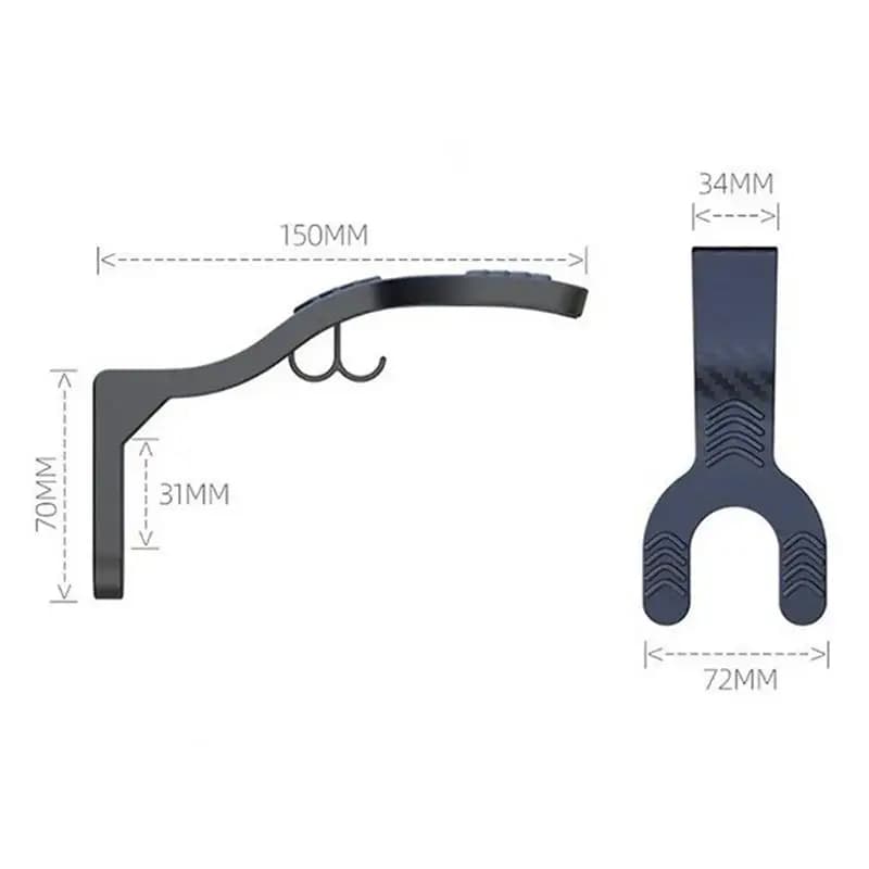 Lot de 4 crochets muraux pour casque de moto, support de rangement mural, présentoir pour casque, ét