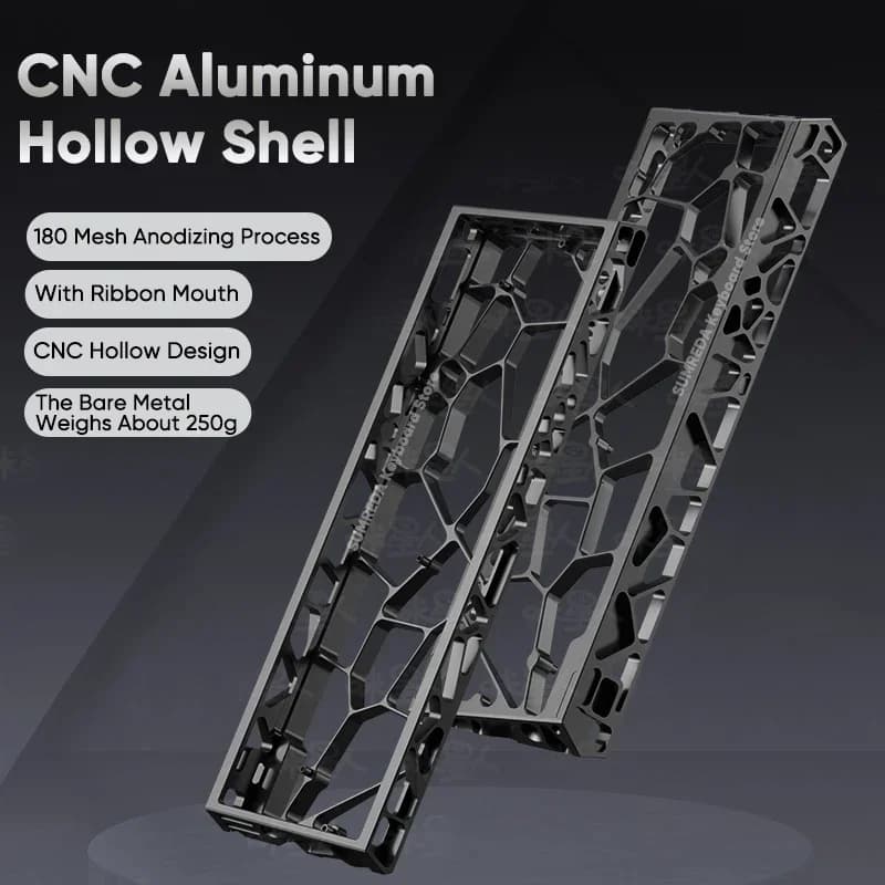 Wooting 60HE GH60 Holy60 Mad 60he boîtier de clavier en aluminium creux coque 60% touches dispositio
