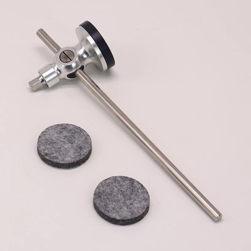 Batteur à pédale de grosse caisse réglable, tête de marteau en alliage d'aluminium, accessoires pour