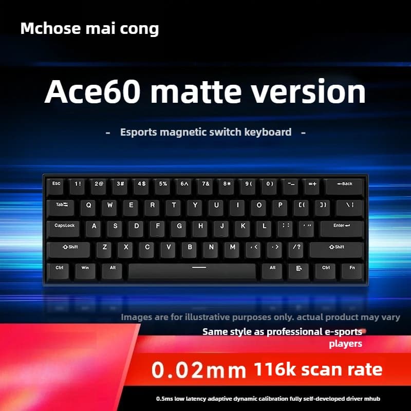 MCHOSE ACE60 Pro clavier mécanique à axe magnétique puce de qualité Esports capteur Hall clavier de