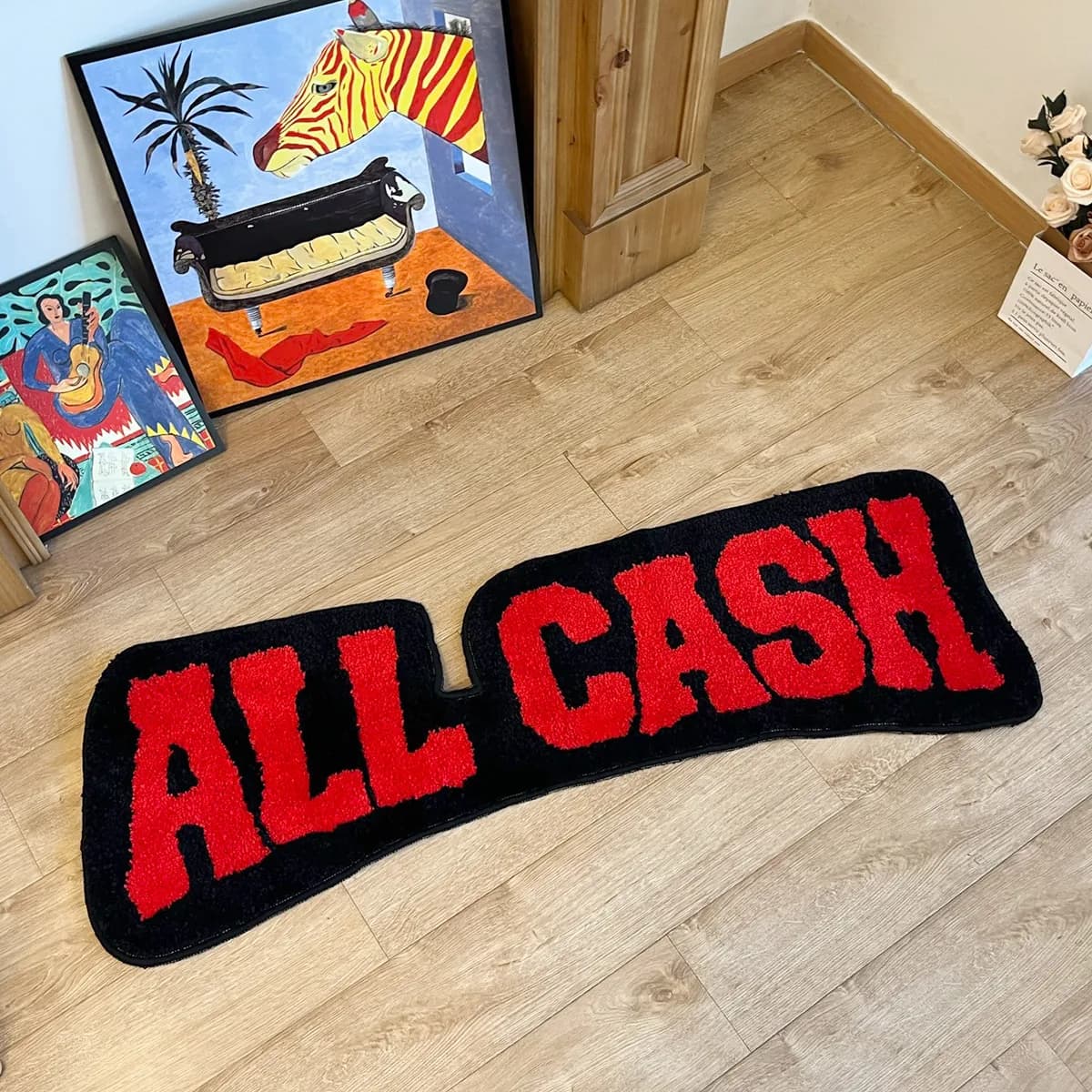 Tapis capitonné en toute l'argent, tapis de dessin animé 3D, coussin de sécurité au sol, esthétique,