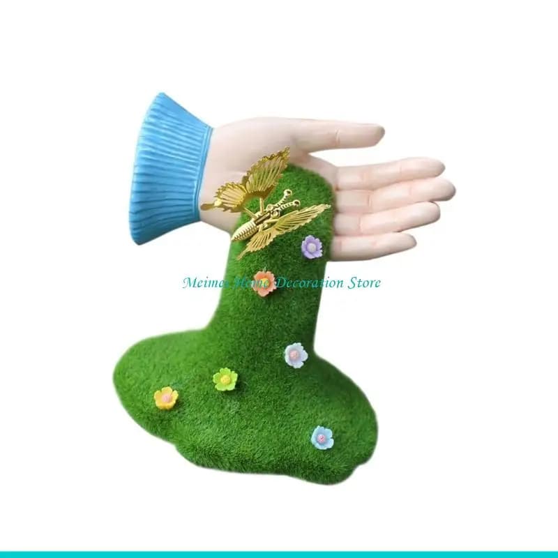 H7BF – statue enchanteresse main papillon, pour décoration jardin maison, cadeau pendaison crémaillè
