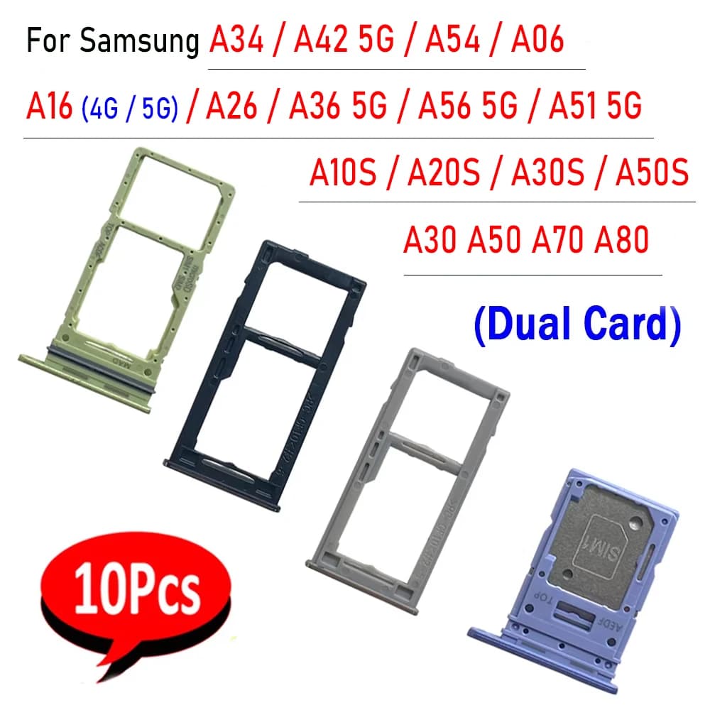 1 0 pièces, nouveau plateau de carte SIM, fente de puce, support de tiroir, adaptateur, accessoire