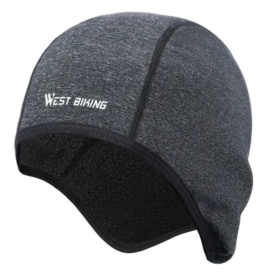 WEST BIKING-Doublure de casque thermique coupe-vent pour homme et femme, casquette de cyclisme d'hiv