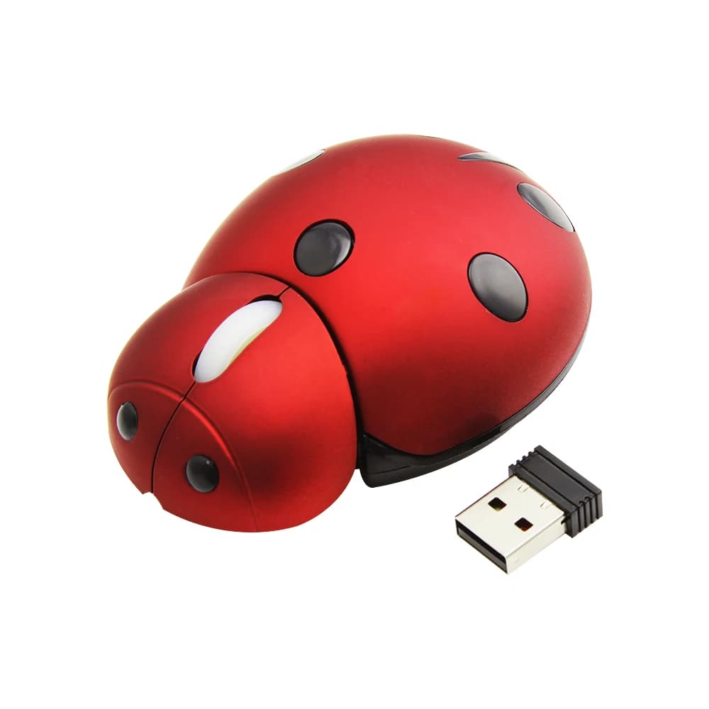 Mini souris sans fil 2.4G apparence CÔTÉ cinelle, légère, mignonne, bouton muet, cadeau pour enfant,