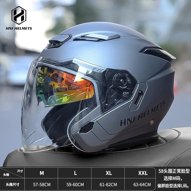 Casque 3/4 pour homme, casque de moto, casque de sécurité pour voiture électrique, casque d'été, 오픈헬