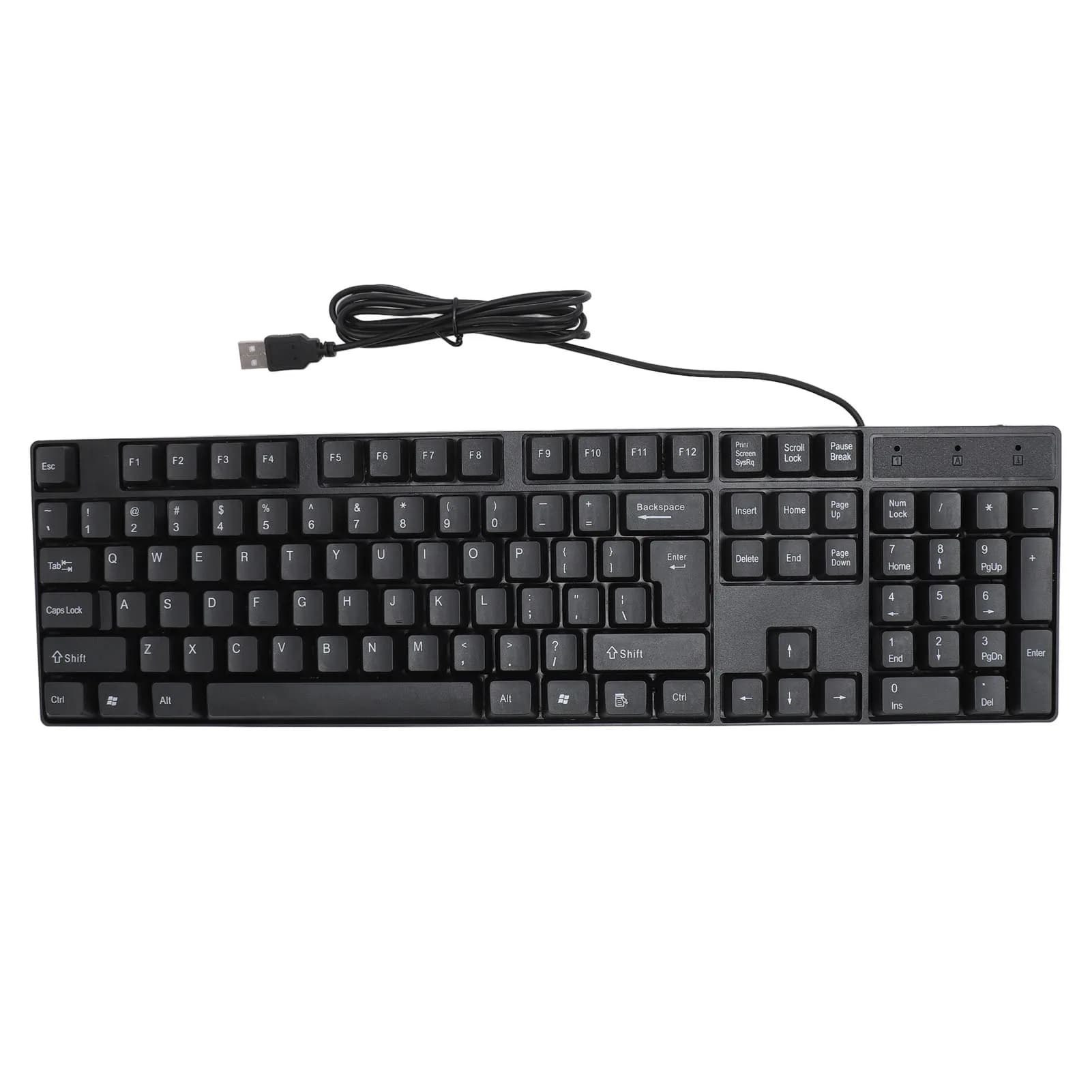 Clavier filaire USB 104 prédire, anglais, russe, espagnol, français, design ergonomique, clavier de