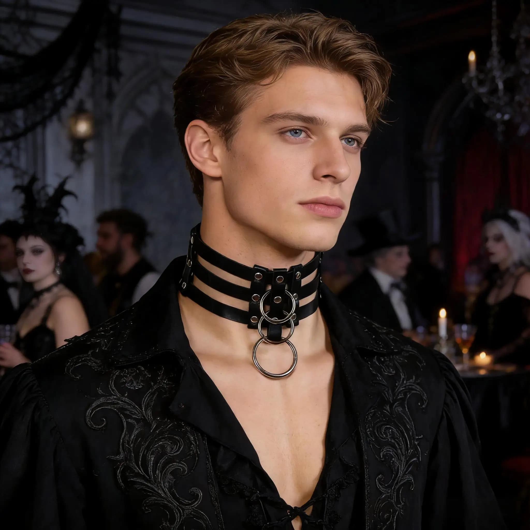 Collier ras du cou gothique ajustable en cuir PU avec clous métalliques pour le quotidien, les fêtes
