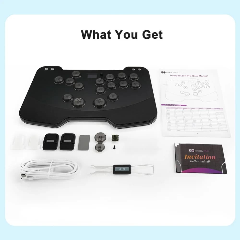 Contrôleur de clavier de jeu Duelpad Zen Metal, ergonomique, sans levier, ergo-split, contrôleur d'a