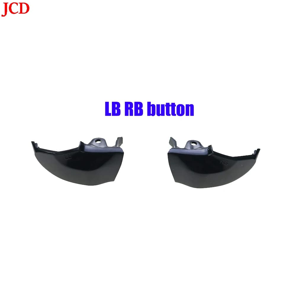 JCD Ensemble de boutons noirs solides RT LT RB LB pour manette Xbox One