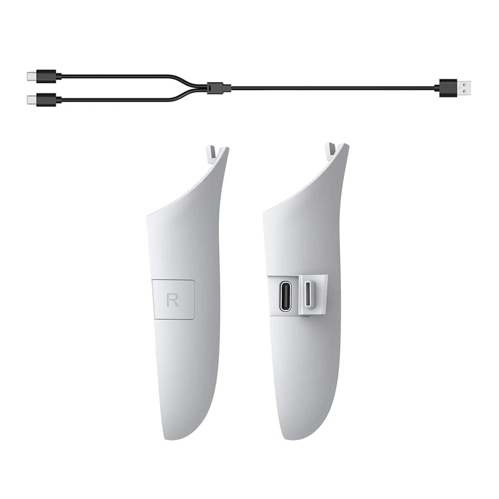 Pack de batteries rechargeables pour Meta Quest 3S 3, couvercle de batterie avec contact de charge,