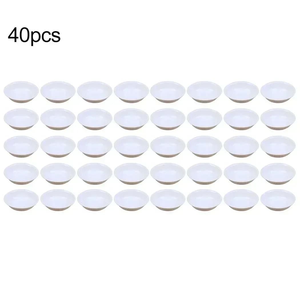 Paquet de 40 bols à Sauce asiatique pour Ketchup BBQ Condiments apéritif Sauce soja plats ensemble p