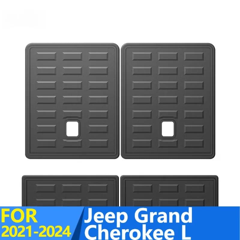 Tapis de dossier de siège pour Jeep Grand Cherokee L 2021 – 2024, tapis de sol TPE, imperméable, tou