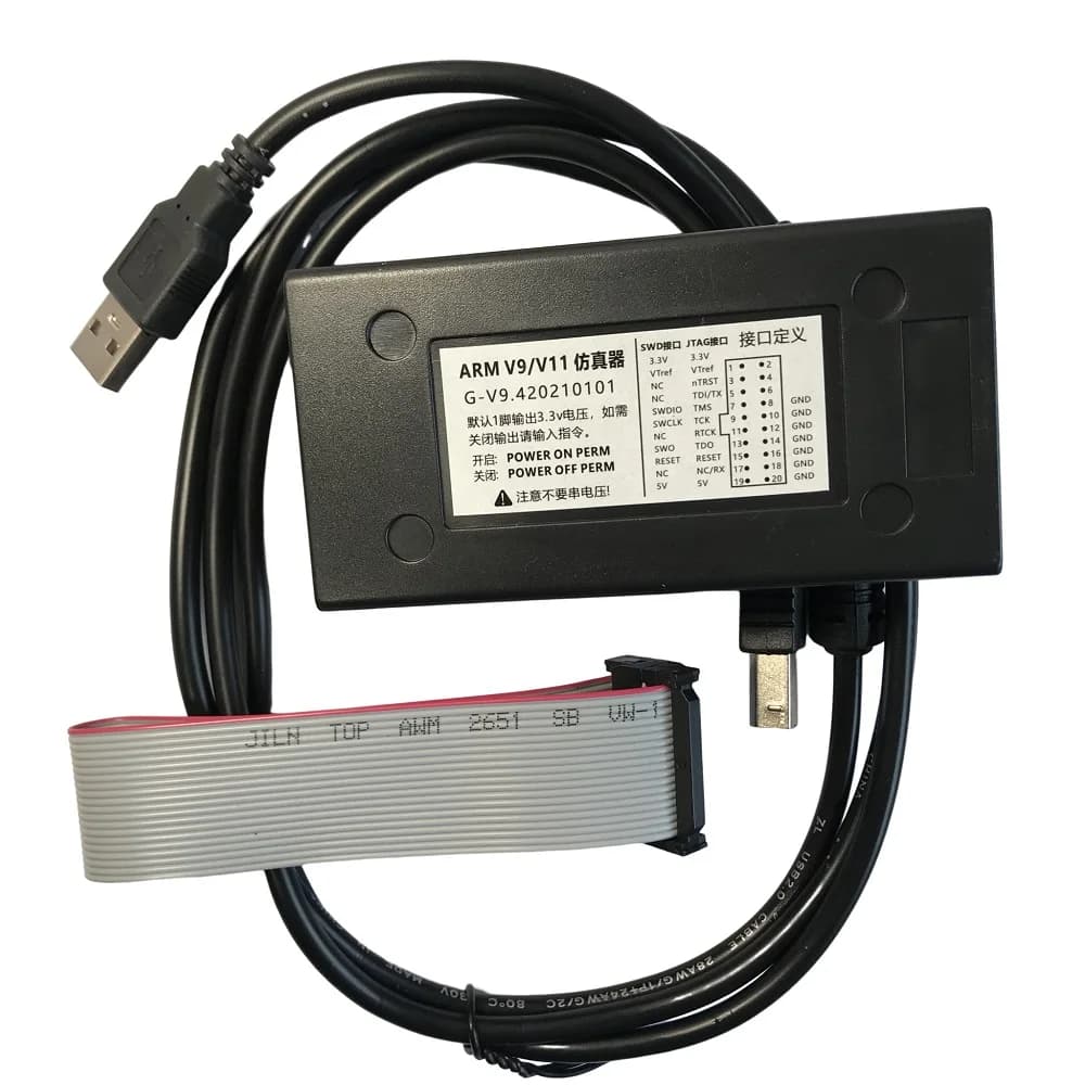 Pour J-LINK v11 J Link V9 JLINK V9 ARM ÉLiban ateur Adaptateur USB JTAG Pour STM32 ARM MCU Outils De