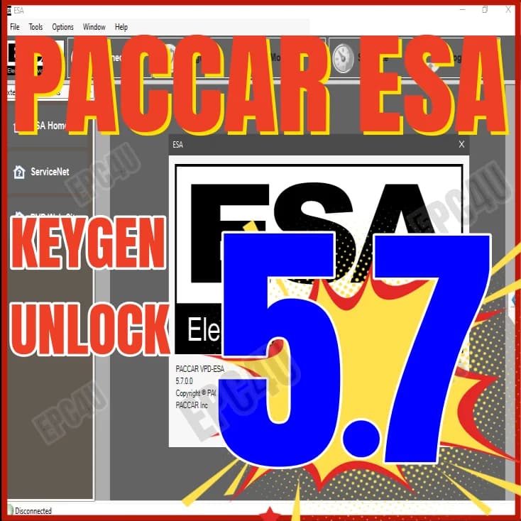 Analyseur de Service électronique ESA 2025, 5.7 + fichiers Flash SW 2024/clé, déverrouillage pour gu