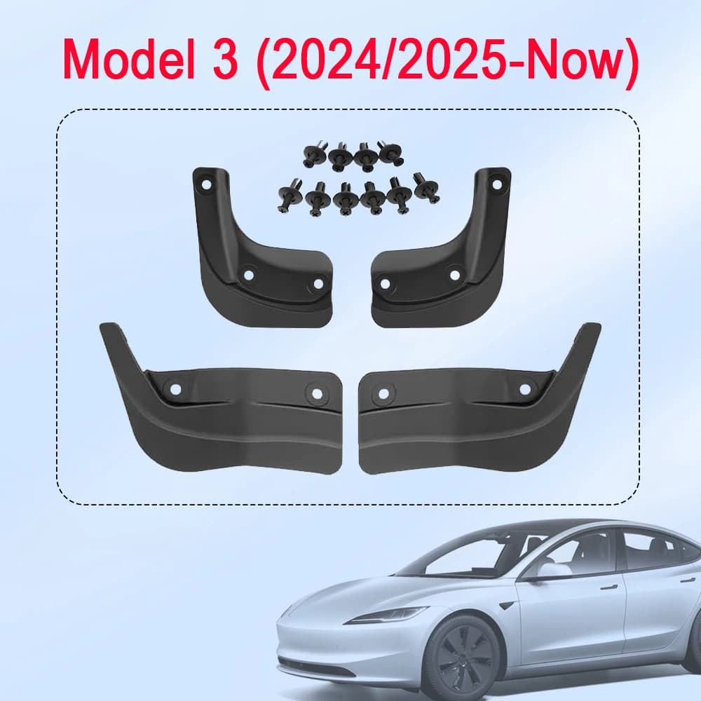 TESMAYX pour Tesla modèle Y Juniper modèle 3 2025 2026 garde-boue garde-boue Protection du véhicule