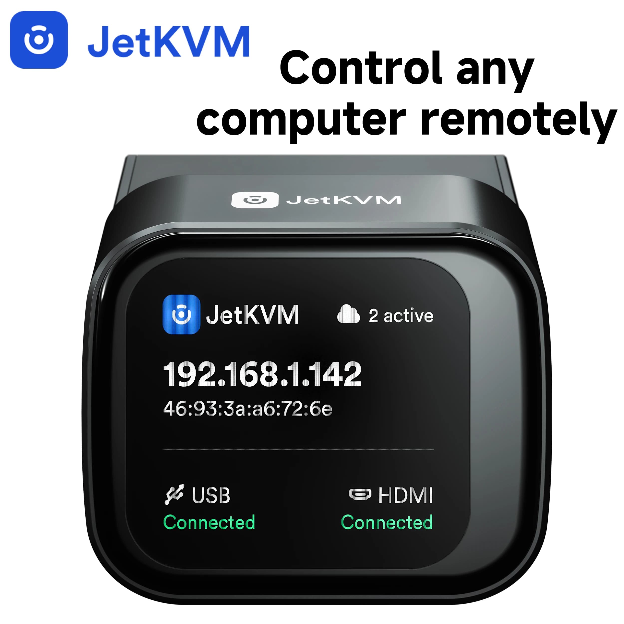 JetKVM IP-KVM Open Source sur dispositif de contrôle de bureau de gestion à distance IP aucun outil
