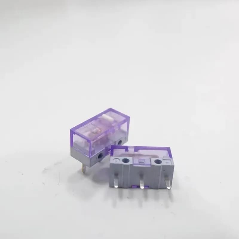 Nouveau HUANO jaune vert violet Transparent blanc point souris Micro bouton de commutation 90M 100M
