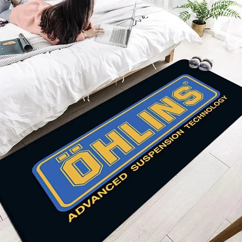 Tapis de moto tendance pour décoration de chambre à coucher, salon, antidérapant, tapis de sol doux