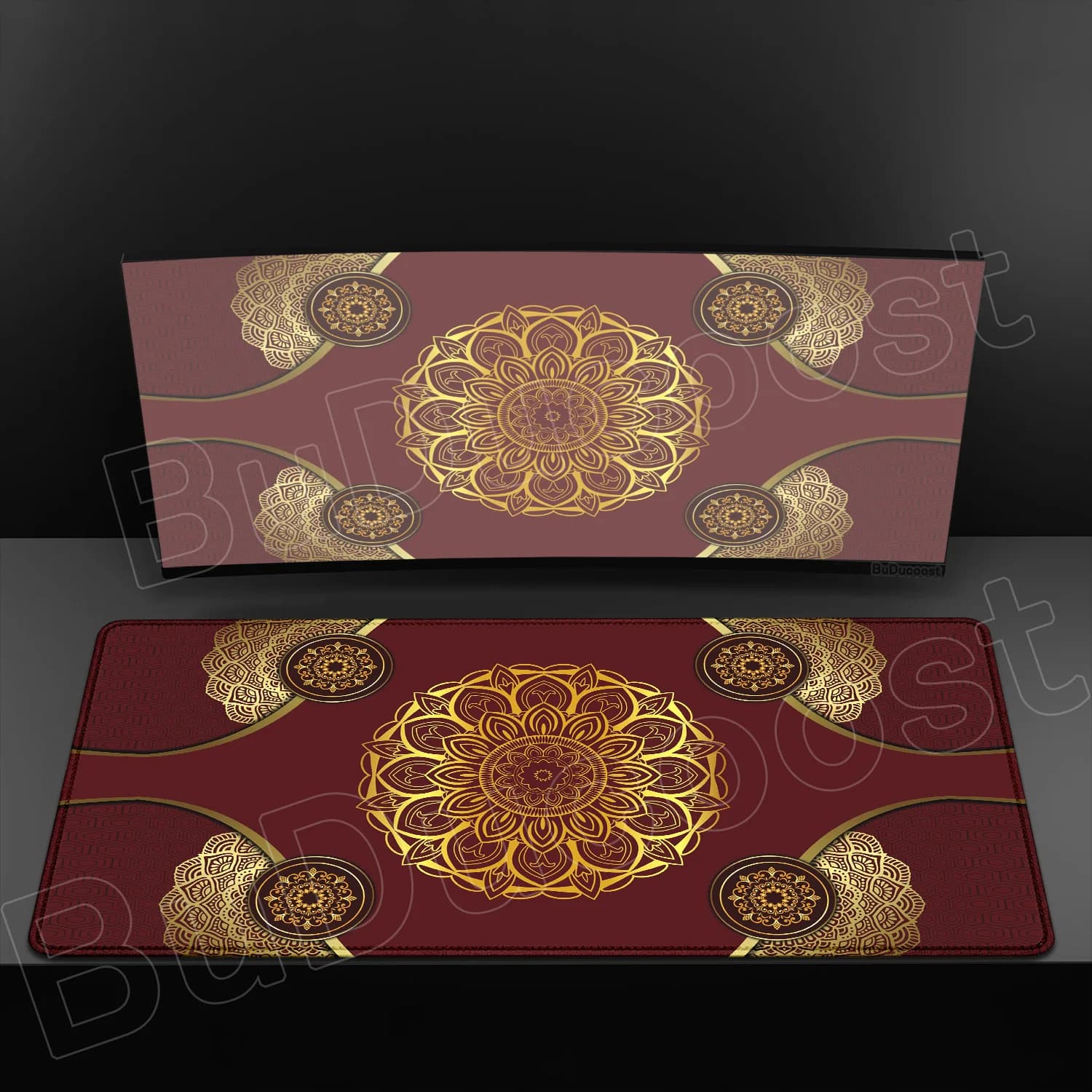 Tapis persan tapis de souris grande taille Style Mandala tapis de Table créatif dessous de verre jeu