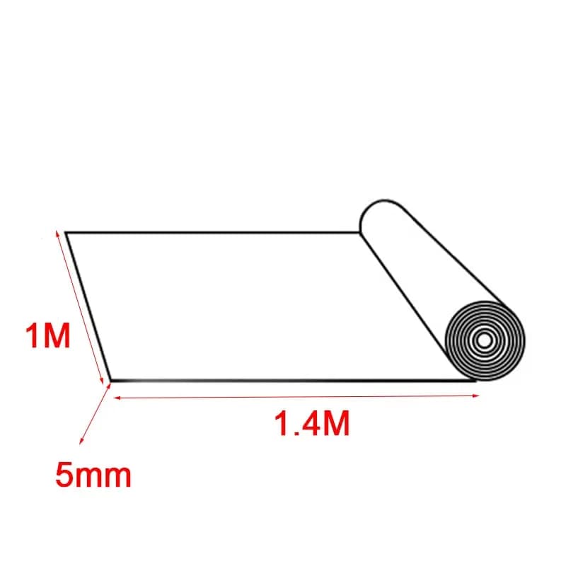 Tapis de barrière thermique pour voiture, 1.4M, insonorisé, isolation phonique, mousse auto-adhésive