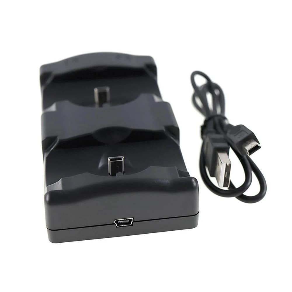 1 pièces 2in1 pour support de Station de chargeur PS3 pour Sony PS3 MOVE contrôleur sans fil chargeu