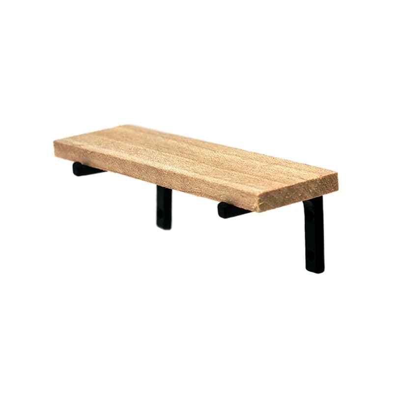 Vitrine murale décorative en bois pour meubles de maison de poupée 1:12, jouet de support de rangeme