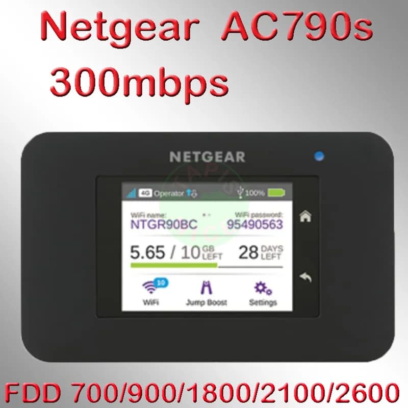 Netgear Aircard 790s AC790S 300Mbps Cat6 4G routeur Wifi Mobile 5ghz routeur Wi-fi 4g Mifi Hotspot l