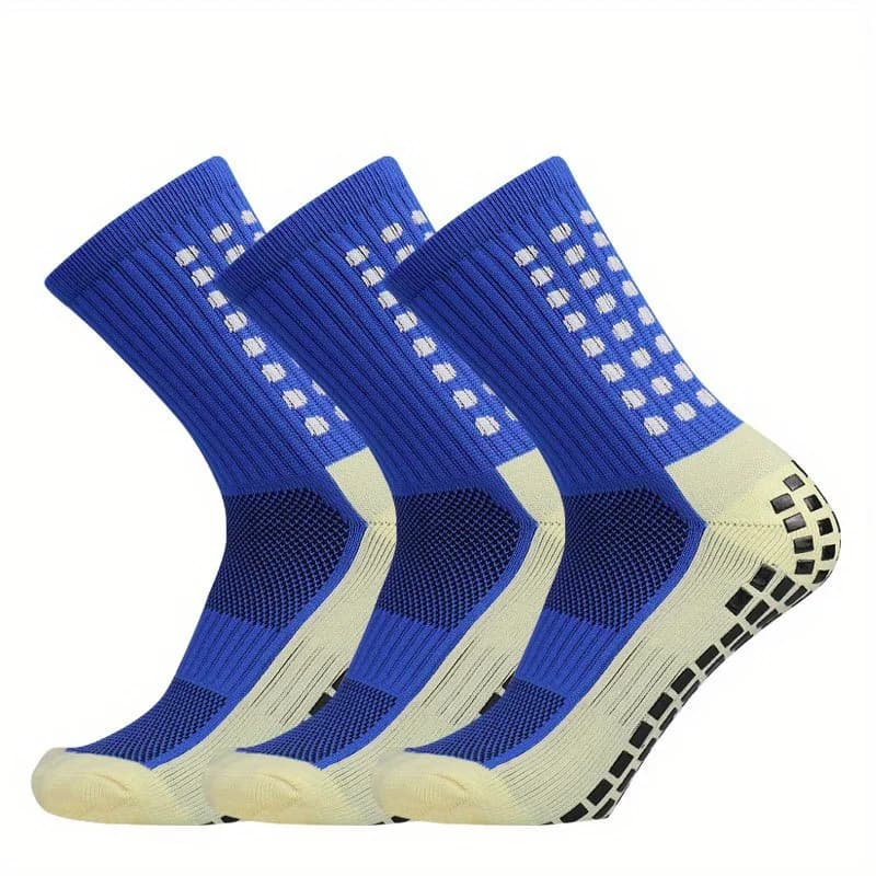 3 paires de chaussettes de Football professionnelles multifonctions antidérapantes en Silicone, chau