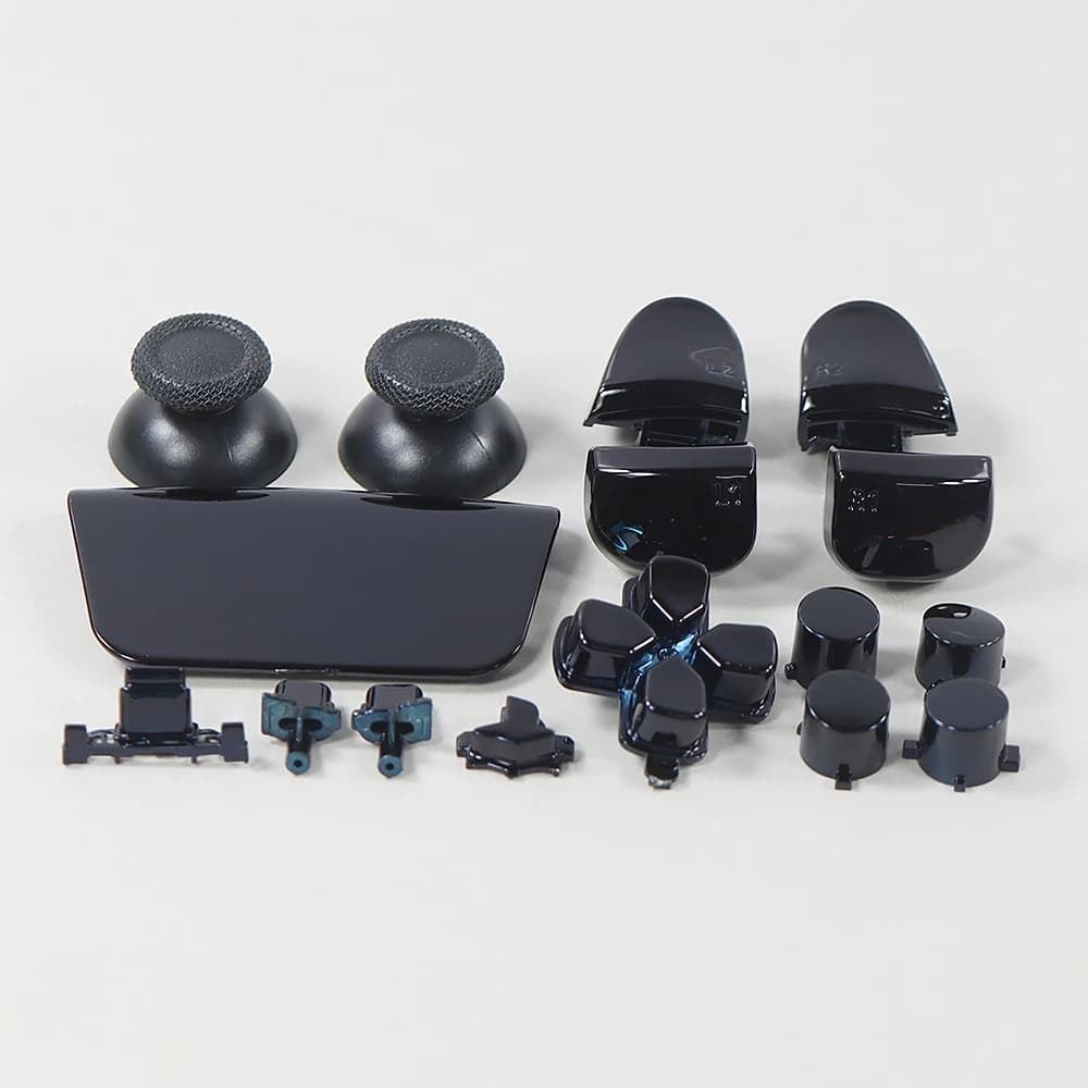 Kit de boutons électroplaqués pour manette PS5 V3 3.0, comprenant un D-pad et des boutons partagés L