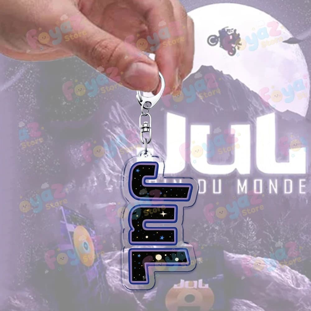 Porte-clés Rapper Français Jul, Accessoires de Sac, Jul La Zone En Personne, France, Musique, Cadeau