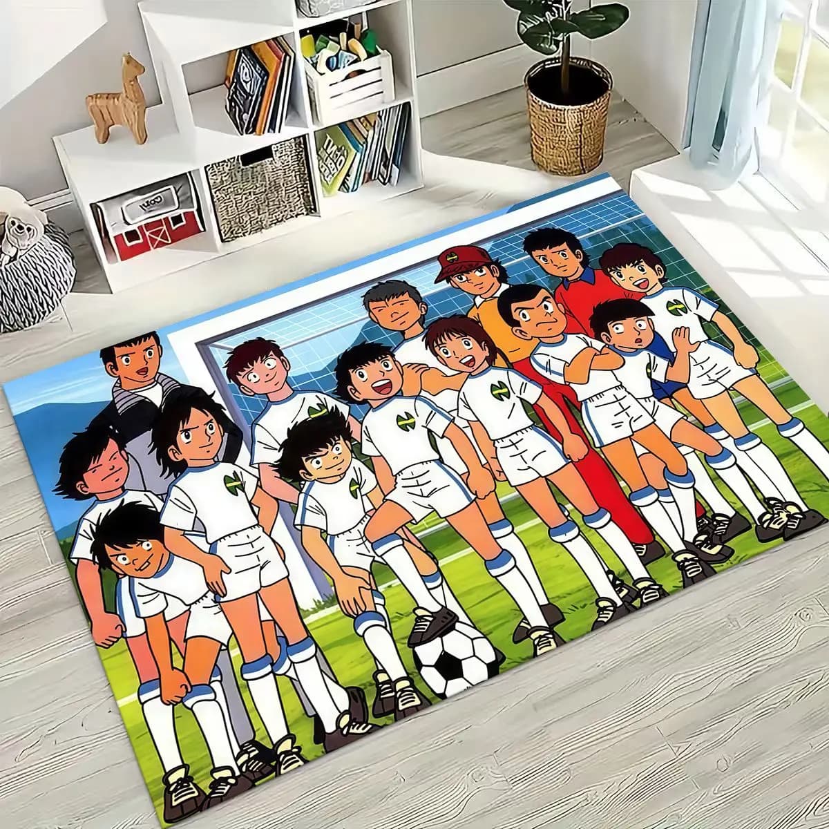 Tapis de Football capitaine Ozora Tsubasa, dessin animé, pour chambre à coucher, salon, canapé, pail