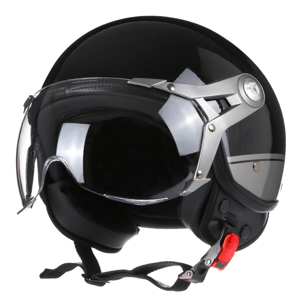 Casque de moto ouvert quatre saisons, Vintage, casque d'équitation, Design élégant, original, pour h