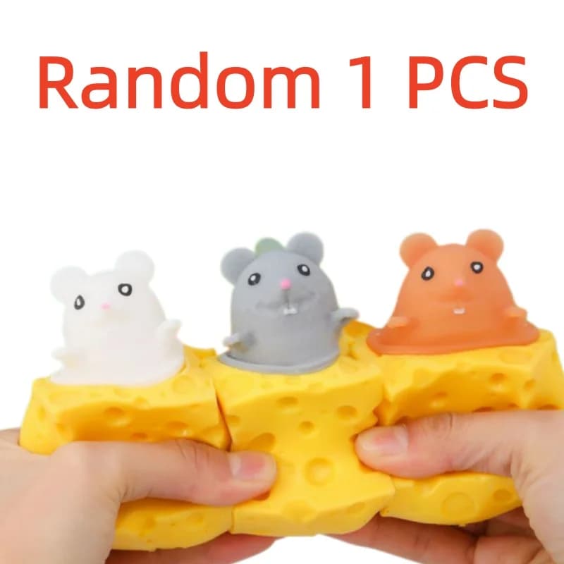 Jouet anti-stress Hot Cheese Mouse Cup Squishy, très ludique, à récupération lente, pour soulager le