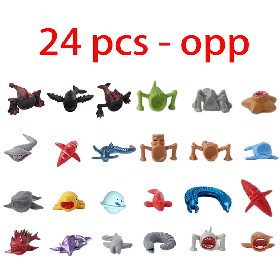 Lot de 24 figurines monstres marins profonds, modèles en PVC, jouets pour collectionneurs, cadeau po