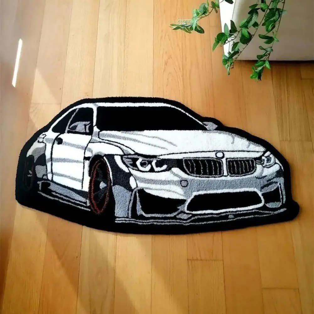 VIKAMA – tapis de voiture blanc froid, technologie d'impression numérique, décoration de maison Simp